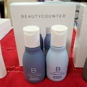 Beautycounter travel size shampoo and conditioner